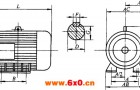 YWG系列波纹钢板机壳三相异步电动机外形尺寸（H180～280mm）