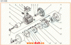 WYEJA系列制动电动机部件分解图及轴承规格