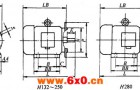 SZY、YZJ系列注塑塑胶机专用三相异步电动机外形及安装尺寸