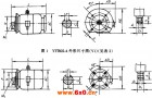YTT型电缆卷筒三相异步电动机外形及安装尺寸