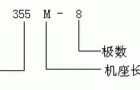 Y355M-8极高压三相异步电动机产品特点及标记方法（3KV）