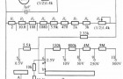 指针式万用表直流电压测量电路