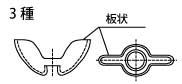 三种翼形螺母