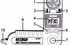 美国艾示科EXTECH带风向度盘的迷你温差式风速仪工作原理