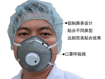 供应杯型复合式活性炭过滤口罩 防禽流感口罩 灰霾气阀防护口罩 N95口罩