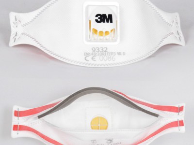 3M 9332 FFP3 阀防护口罩 防雾霾口罩 PM2.5口罩