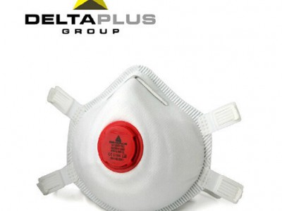 DELTA/代尔塔104018防尘口罩 无纺布口罩 有呼气阀 防粉尘 放射性颗粒物 男士款