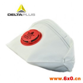 DELTA/代尔塔104106可折叠无纺布防护口罩 舒适宽大配弹性头带 衬泡沫垫调节鼻夹