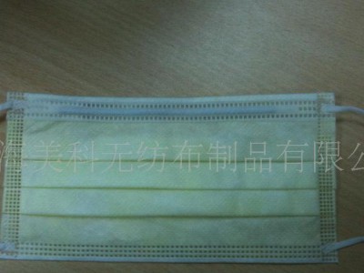 无纺布口罩, 平面口罩,  两层口罩, 三层口罩