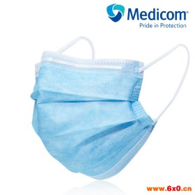 Medicom麦迪康一次性口罩女冬贴合透气口罩男实验易呼吸加厚2315