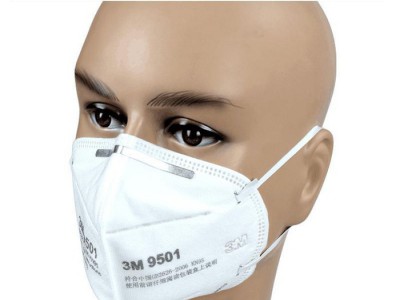 3M9501防尘口罩KN95颗粒物防护工业粉尘9502防