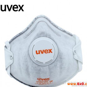 优维斯2220防尘口罩 杯状带呼吸阀和活性炭口罩 头戴式防护