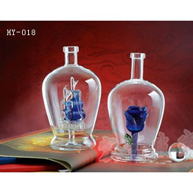 上海玻璃酒瓶/宏艺玻璃制品/接受订做船瓶