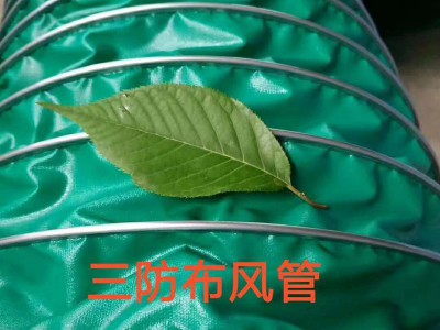三防布通风管软连接风管工业鼓风机帆布钢丝软管防火油烟机排烟管