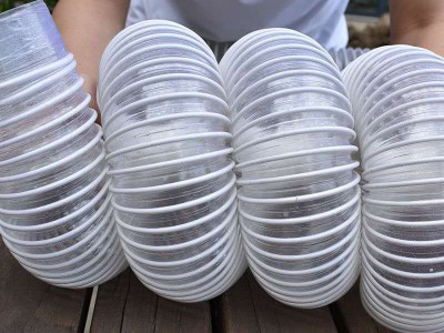 波纹管塑料管软管PVC排风管道螺旋透