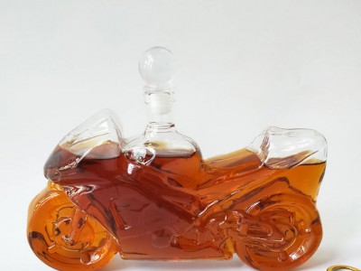 哈雷摩托车造型白酒瓶玻璃摩托车酒瓶异形玻璃白酒瓶个性玻璃酒瓶