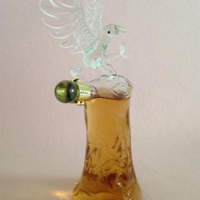 雄鹰造型玻璃酒瓶创意个性白酒瓶吹制鸟行玻璃就跑大鹏展翅醒酒器
