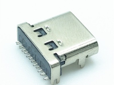 type-c16P母座 板上贴片型 单排PIN针L=7.35