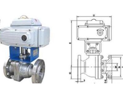 电动切断球阀 法兰电动切断球阀