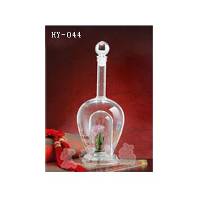 广东玻璃工艺酒瓶|宏艺玻璃制品|接受定制工艺玻璃酒