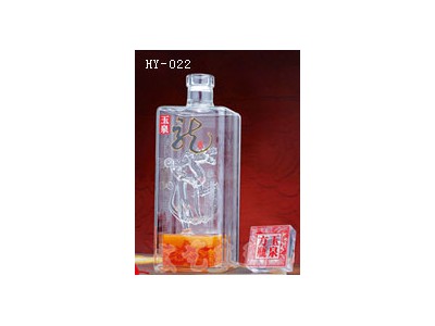 江苏手工艺酒瓶|宏艺玻璃|承接订制工艺玻璃酒