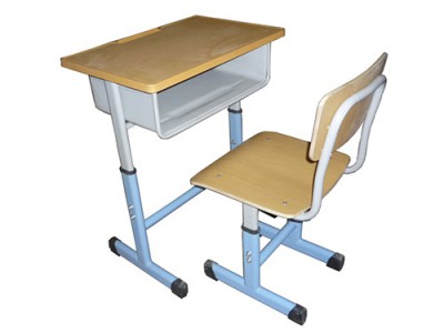 吉林学生课桌椅加工企业_鑫磊厂价供应钢木结合课桌凳