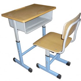 吉林学生课桌椅加工企业_鑫磊厂价供应钢木结合课桌凳