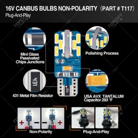 LED汽车小灯T10-24D仪表灯示宽灯牌照灯阅读灯