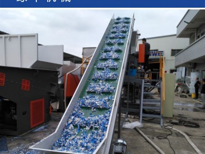 化工大蓝桶撕碎清洗自动化回收线