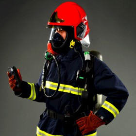 梅思安10158865消防头盔F1XF 中红色基本款