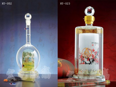 北京工艺玻璃酒瓶企业/河间宏艺厂家