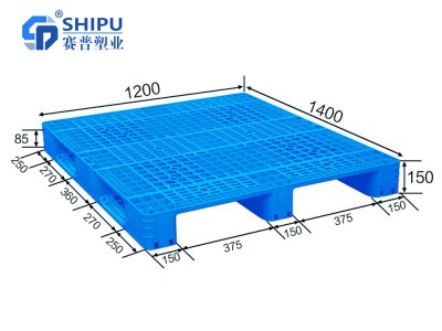 成都1412川字网格塑料托盘-仓储物流托板-叉车托盘厂家直销