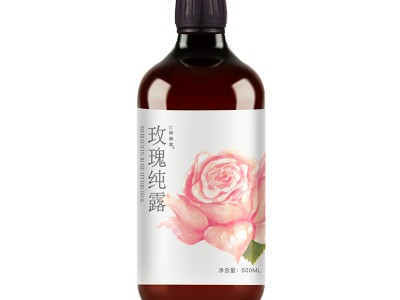 玫瑰纯露500m现货批发 化妆品厂家贴牌合作
