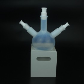PFA三颈烧瓶特氟龙蒸馏反应瓶耐酸碱可定制