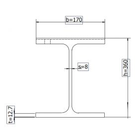 IPE欧标工字钢 IPE360 风电工程使用