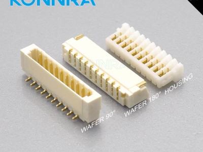 刺破式0.8mm间距线对板连接件仿JSTS12B-EH接插件
