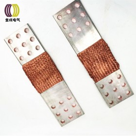 定制铜导电带大电流铜编织线软连接裸铜编织线软连接