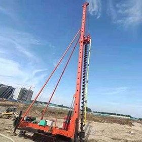 天津CFG桩机~河北鼎峰工程加工23米长螺旋钻机
