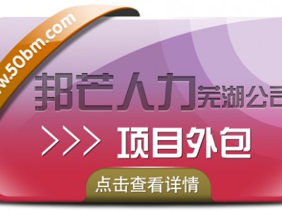 芜湖邦芒人力项目外包 选择性价比超