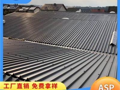 山东淄博金属瓦屋面 asp钢塑复合瓦 防腐厂房瓦 防腐难燃