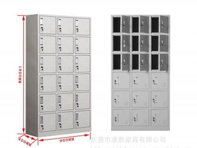 钢制18门储物柜 环保耐用不易损坏变形 安全性更强