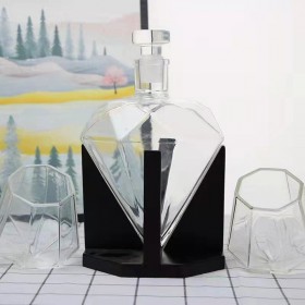 河间华企醒酒器玻璃酒瓶吹制玻璃工艺酒瓶轻奢醒酒器