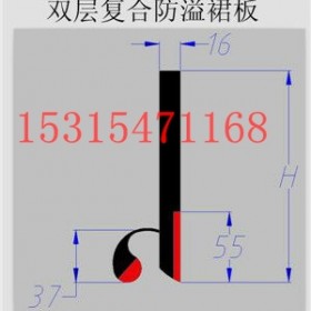 Y型防溢裙板   矿用防溢裙板规格