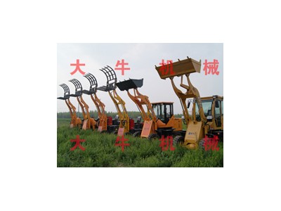 小型铲车,叉草机,抓草机,河北大牛抓木机