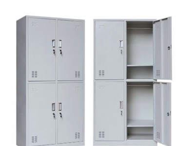 企业宿舍四门衣柜 衣柜耐用又坚固 不易损坏