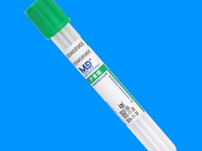 绿色管帽含素锂抗凝剂PET材质真空采血管_抽血管