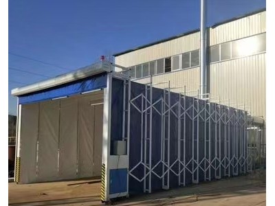 伸缩式喷漆房商