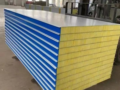 耐高温定制环保彩钢岩棉板 多规格可选  净化空气