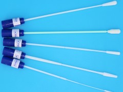 源头厂家大量生产供应出口一次性使用无菌植绒+海绵口腔 鼻 咽 宫颈 采样拭子！