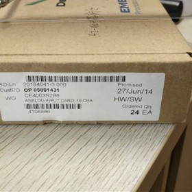 EMERSON艾默生CE4003S2B6控制器